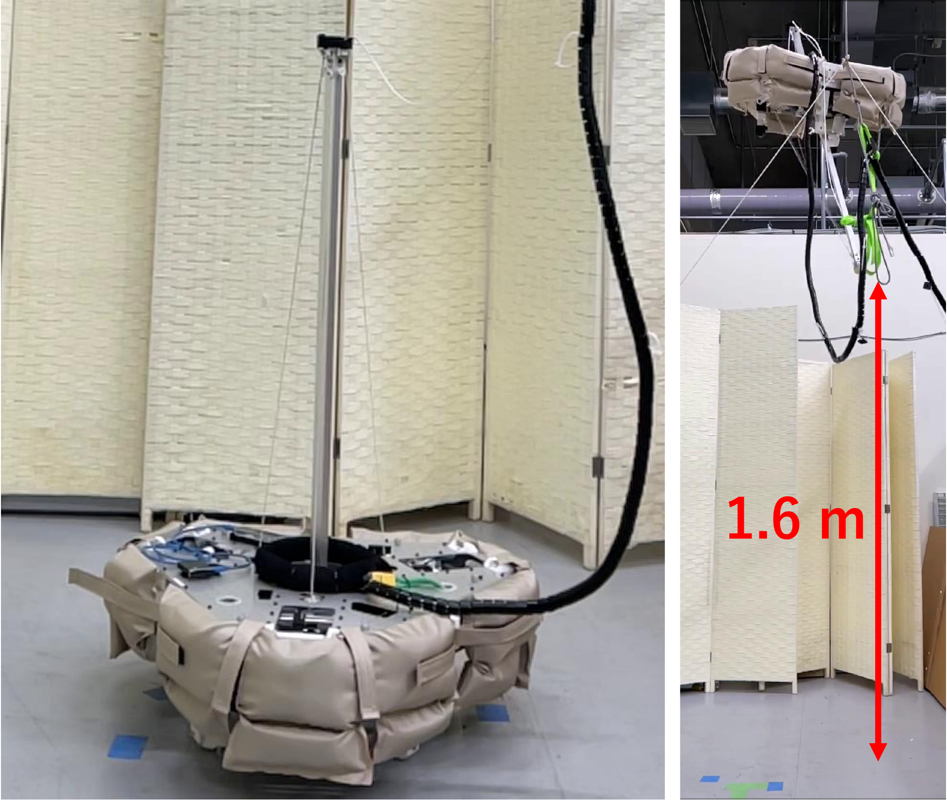 RAMIEL: A Parallel-Wire Driven Monopedal Robot for High and Continuous Jumping